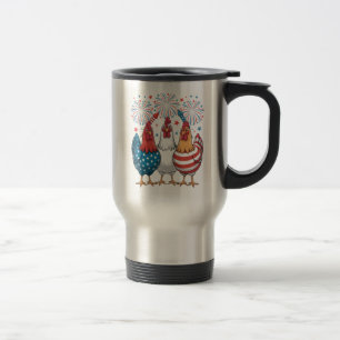 Mug De Voyage Drapeau américain Drapeau 4 juillet patriotique