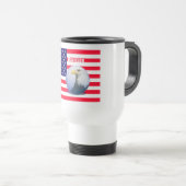 Mug De Voyage Drapeau Américain Et Aigle (Devant droit)