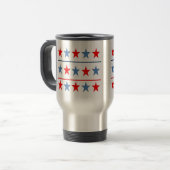 Mug De Voyage drapeau américain-étoiles-arrière - plan (Devant gauche)