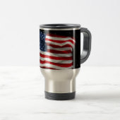 Mug De Voyage Drapeau américain patriotique États-Unis (Devant droit)