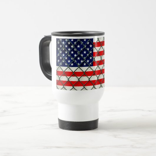 Mug De Voyage Drapeau Américain Voyage (Devant gauche)