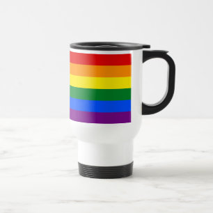 Mug De Voyage Drapeau arc-en-ciel 6 bandes LGBT Gay pride