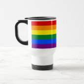 Mug De Voyage Drapeau arc-en-ciel 6 bandes LGBT Gay pride (Gauche)