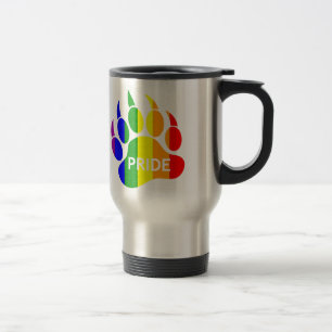 Mug De Voyage Drapeau arc-en-ciel Bear Paw aspect Net & Propre