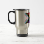 Mug De Voyage Drapeau arc-en-ciel gay pride progressiste LGBTQIA (Gauche)