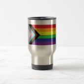 Mug De Voyage Drapeau arc-en-ciel gay pride progressiste LGBTQIA (Centre)