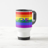 Mug De Voyage Drapeau arc-en-ciel LGBT Pride (Devant droit)