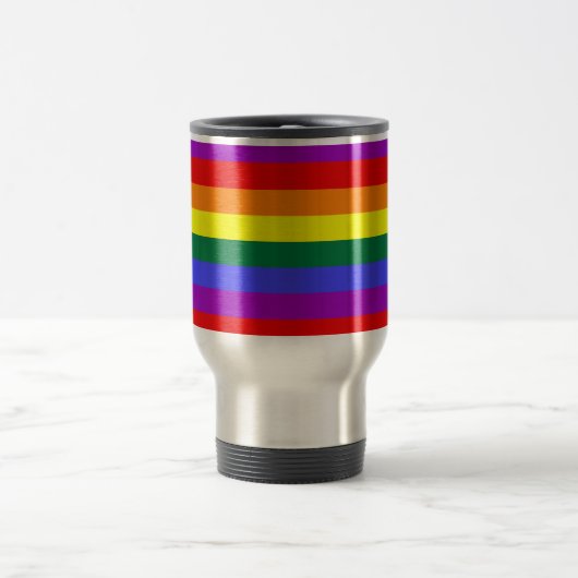 Mug De Voyage Drapeau arc-en-ciel LGBT Pride (Centre)