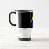 Mug de voyage Drapeau Arc-en-ciel Patte d'Ours Vue (Gauche)