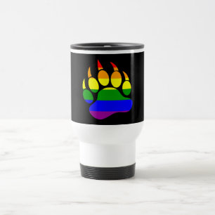 Mug de voyage Drapeau Arc-en-ciel Patte d'Ours Vue