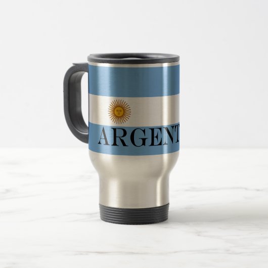 Mug De Voyage Drapeau argentin Bandera De Argentina (Devant gauche)