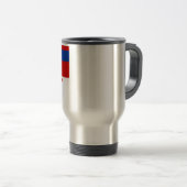Mug De Voyage Drapeau arménien de SSR avec le nom (Devant droit)