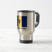 Mug De Voyage Drapeau Barbade (Devant droit)