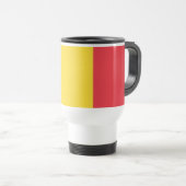 Mug De Voyage Drapeau belge patriotique (Devant droit)