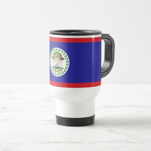 Mug De Voyage Drapeau bélizien (Devant droit)