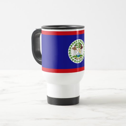 Mug De Voyage Drapeau bélizien (Devant gauche)