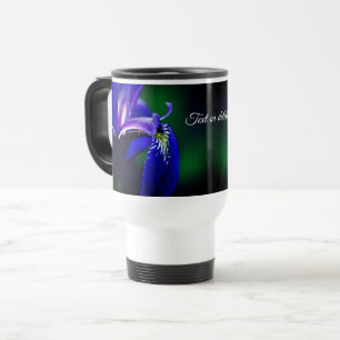 Mug De Voyage Drapeau bleu Fleur Iris Personnalisé