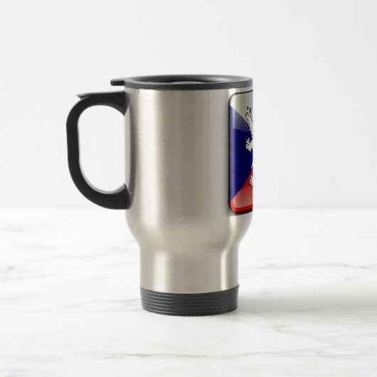 Mug De Voyage Drapeau brillant tchèque (Gauche)