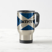 Mug De Voyage drapeau cameron grunge (Devant droit)