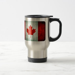 Mug De Voyage Drapeau canadien en détresse