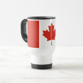 Mug De Voyage Drapeau canadien patriotique (Devant gauche)