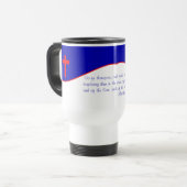 Mug De Voyage Drapeau chrétien inspiré (Devant gauche)