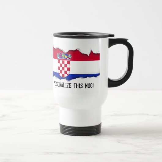 Mug De Voyage Drapeau croate (Droite)