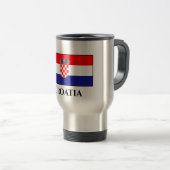 Mug De Voyage Drapeau Croatie (Devant droit)