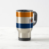 Mug De Voyage Drapeau d'Albany, New York (Devant droit)