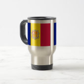 Mug De Voyage drapeau d'Andorre (Devant gauche)