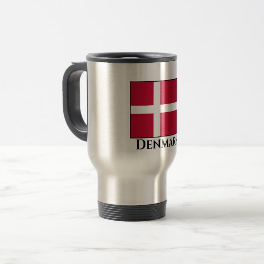 Mug De Voyage Drapeau danois (Devant gauche)