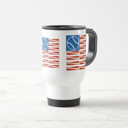 Mug De Voyage Drapeau de base-ball (Devant droit)