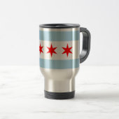 Mug De Voyage Drapeau de Chicago (Devant droit)