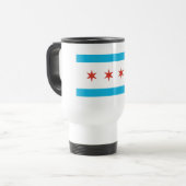 Mug De Voyage Drapeau de Chicago (Devant gauche)