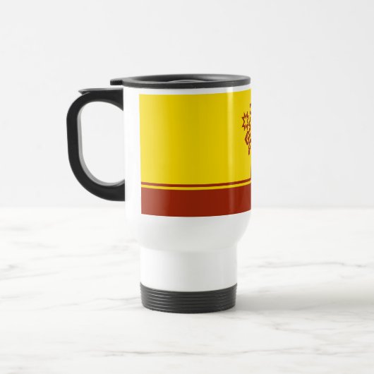 Mug De Voyage Drapeau de Chuvashia (Gauche)