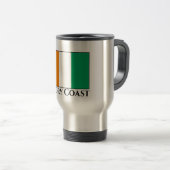 Mug De Voyage Drapeau de Côte d'Ivoire (Devant droit)