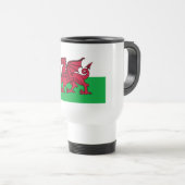 Mug De Voyage Drapeau de dragon au Pays de Galles, Drapeau natio (Devant droit)