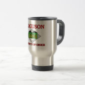Mug De Voyage Drapeau de Ferguson, Missouri (Devant droit)