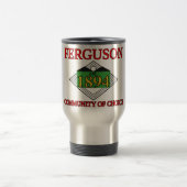 Mug De Voyage Drapeau de Ferguson, Missouri (Centre)