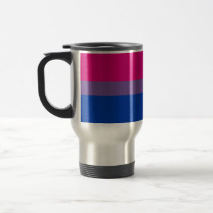 Mug De Voyage Drapeau de fierté bisexuel de SlipperyJoe's lavand