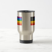 Mug De Voyage Drapeau de gay pride (Centre)