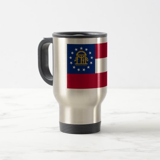 Mug de voyage drapeau de Géorgie (Devant gauche)