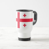 Mug De Voyage Drapeau de Géorgie (Devant droit)