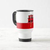 Mug De Voyage Drapeau de Gibraltar (Devant gauche)