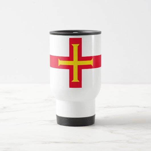 Mug De Voyage Drapeau de Guernesey (Centre)