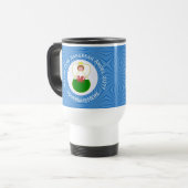 Mug De Voyage Drapeau de Hanukkah Welsh Angel (Devant gauche)