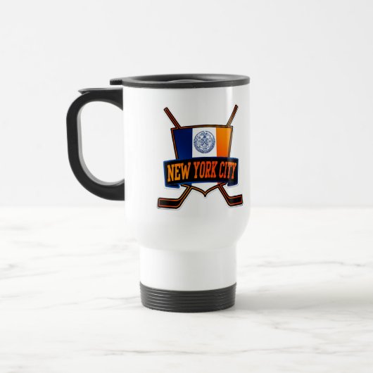 Mug De Voyage Drapeau de hockey de New York (Gauche)