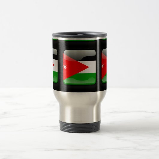 Mug De Voyage Drapeau de Jordanie (Centre)