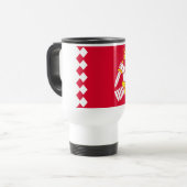Mug De Voyage Drapeau de Karelia Nord (Devant gauche)