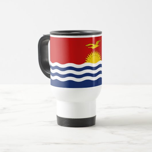 Mug De Voyage Drapeau de Kiribati (Devant gauche)